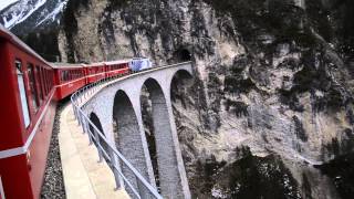 Landwasserviadukt Filisur Switzerland [upl. by Ayimat]