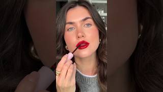 Bold red lips amp no eye makeup hot fall trend tutorial ❤️‍🔥 subscribe for more 🍂tiktok video makeup [upl. by Aseeram]