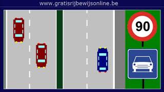 GRATIS RIJBEWIJS ONLINE 13 Rijbewijs B  SNELHEID OP OPENBARE WEG [upl. by Smitty246]