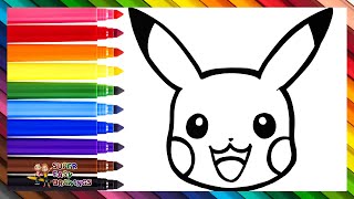 How to Draw Pikachu ⚡ Drawing and Coloring Pikachu From POKÉMON ⚡🌈 Drawings for Kids [upl. by Ainivad]