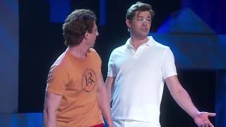 A day in falsettoland but every time Andrew Rannells boner is visible it gets 10 faster reupload [upl. by Eiliab110]