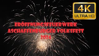 Eröffnungsgroßfeuerwerk Aschaffenburger Volksfest 2024 [upl. by Itisahc]