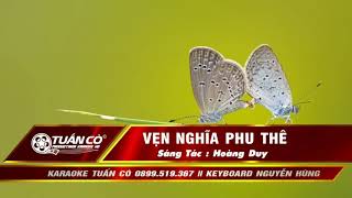 Vẹn nghĩa Phu thê  Karaoke Tone Nam [upl. by Winifield]