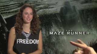 Kaya Scodelario The Maze Runner interview [upl. by Leiuqese]