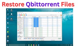 how to Recover Qbittorrent Deleted Files or Backup Qbittorrent Files [upl. by Goodard]