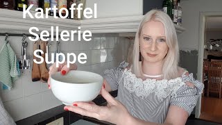 Vegan  Kartoffel Sellerie Suppe  perfekt für den Sommer  Healthy [upl. by Ahsiemaj]