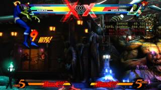 UMVC3  Hsienko Level 3 X Factor Gong Loop [upl. by Lacym453]