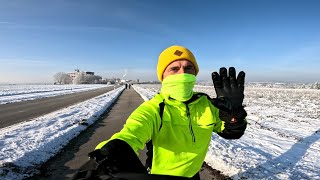 WinterRun um Nürtinger 4 Berge und Sehenswürdigkeiten für HalbAlb GoPro Hero Beheizbare Handschuhe [upl. by Anceline]