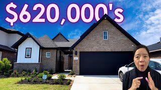 LUXURY 620000s Houston TX Home  Harvest Green Community  Newmark Homes  Pozzolana Plan [upl. by Schilling]