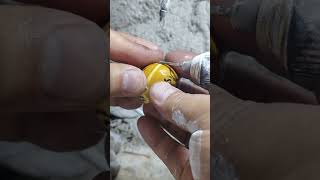 This guy turns gourds into works of artcustomjewelry stonecarving jewelrymaking [upl. by Scheers]