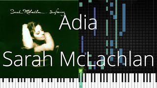 🎹 Adia Sarah McLachlan Synthesia Piano Tutorial [upl. by Llenyt]