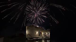 New Year fireworks in Dubrovnik part II 🎆 [upl. by Crispen677]