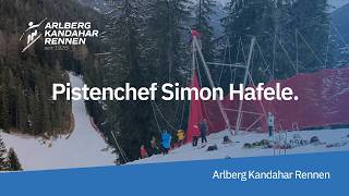 Interview mit Pistenchef Simon Hafele  Arlberg Kandahar Rennen  FIS Alpine JWSC 2023 [upl. by Daiz]