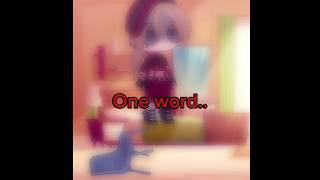 One Word  Sucide prevention month  Shorts gacha Suicideprevention mental Short [upl. by Quirita]