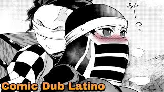 Esa no es una Espada 😏🔥  Comic Dub Latino  Kimetsu no Yaiba [upl. by Atteinotna]