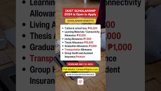 DOST SCHOLARSHIP 2024 Last Day to Apply Link in Comments Section [upl. by Violante]