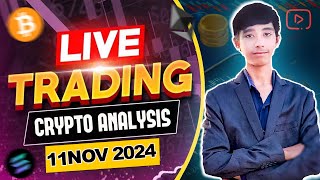 Live Crypto amp Gold Trading  20 NOV  Bitcoin Price Predictions [upl. by Lalage]