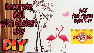 Room Decoration  Wall decoration Ideas  Wall decoration stickers  amazon wall stickers  DIY [upl. by Iago]