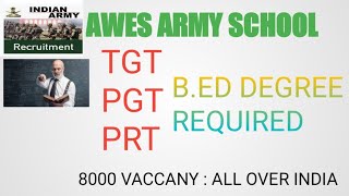 AWES Army School TGT PGT PRT Online Form 2022 [upl. by Stine]