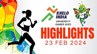 23 February 2024  Highlights of Khelo India University Games 2023 [upl. by Belia]