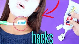 7 TOOTHPASTE BEAUTY HACKS YOU MUST KNOW [upl. by Aihsotan]