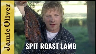 Spit Roast Lamb  Jamie at Home [upl. by Giarg]