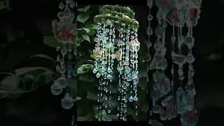 Satisfying Broke Mirror Wind Chimes  Wind Chime at home  diy wind chime shorts diy windchime [upl. by Ahsyt]