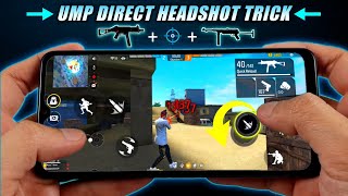 Ump New Headshot Trick 😈  Mp40  SMG  Free Fire New Headshot Setting quot [upl. by Anreval]