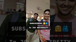 Jss University Me Subscribers 🤗💖  MiniVLOG Jss University  Abesit  AbesEc  BTECH 1st Year abes [upl. by Marinelli247]