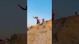 Bach gya 😱 pike flip 😱 yaar dil da pakka viralvideos gymnatics subscribe stunt parkur [upl. by Hamnet]