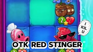 OTK Red Stinger Deck  Pvz Heroes Grass Knuckle Deck [upl. by Attaynek]