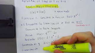 Cálculo Diferencial B 3 abril 310 Aproximaciones Lineales [upl. by Enninaej]