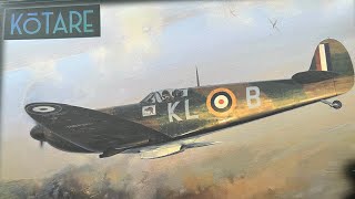 Kotare Supermarine Spitfire Mk1a 132 scale paint finish and touchin [upl. by Aimek]