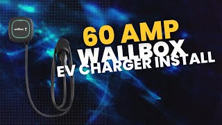 60A Wallbox EV Charger Installation ev electric electrician sparky [upl. by Giraldo]