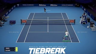 A ZVEREV vs C ALCARAZ ATP Finals 24 Gameplay Tiebreak tiebreak [upl. by Francis]