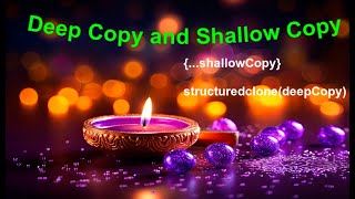 Ep33  DeepCopy amp ShallowCopy in JavaScript  Structuredclone in JS [upl. by Eidua721]