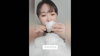 HER SOFT SHAVED ICE COMPILATION CRUNCHY ICE ❄️🍧 [upl. by Llebiram]