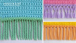 HOW to ADD FRINGE to a Blanket Shawl Scarf by Naztazia [upl. by Edelson998]