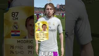 LUKA MODRIC best vs worst card in EVERY FIFA 1023⚽shorts fifa eafc24 fifa23 modric [upl. by Worsham]