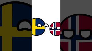 Sweden in 1809 to 1814 countryballs sweden swedishhistory [upl. by Eedrahs]