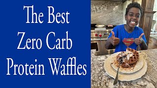 The BEST Zero Carb Protein Waffles [upl. by Leissam]