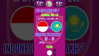 JADWAL AVC CHALLENGE CUP WOMENS 2024 INDONESIA VS SINGAPURA news avcchallengecup volleyball [upl. by Ainna]