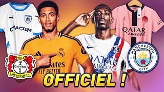 LES NOUVEAUX MAILLOTS DES GRANDS CLUBS 202425  PSG OM BAYER LEVERKUSEN MAN CITY REAL MADRID [upl. by Eltsirk]