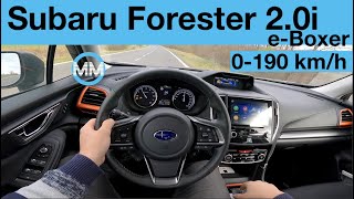 Subaru Forester eBoxer 150 PS POV Test Drive  Acceleration 0190 kmh [upl. by Eyma]