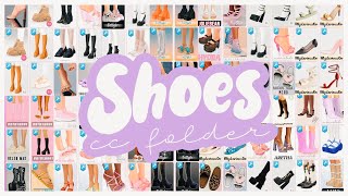 100 ITEMS SHOES CC FOLDER 👠 SIMS 4 MODS FREE DOWNLOAD [upl. by Gesner]