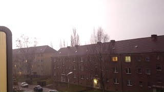 Wittenberge Frühlingsgewitter mit Blitzsichtung  04042018 2010 Uhr [upl. by Laurin]