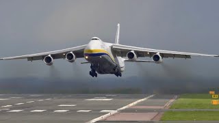 ANTONOV 124 Take Off at 1h8m from East Midlands Airport [upl. by Oirretna797]