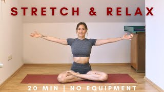 20 MIN STRETCH amp RELAX  home workout flexibility routine  full body  no equipment [upl. by Vail]