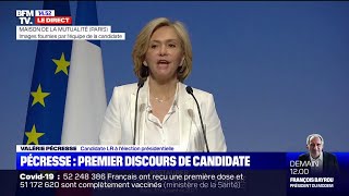 Revoir le premier meeting de campagne de Valérie Pécresse à la Maison de la mutualité à Paris [upl. by Amrac]