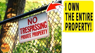 Crazy Neighbor Installs quotNo Trespassingquot Signs on My Property Claims She Owns My Property [upl. by Jonna]